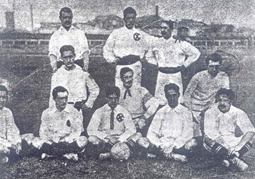 El original Club X que formó el Espanyol entre 1906 y 1909.