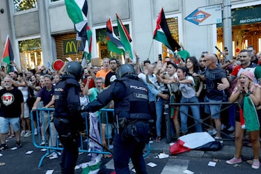 Las protestas pro-Palestina en las calles de Madrid.
