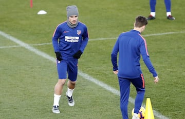 Atlético de Madrid - Barcelona: Entrenamientos previos