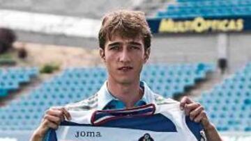 <b>ILUSIONADO. </b>Rafa López durante su presentación ayer.