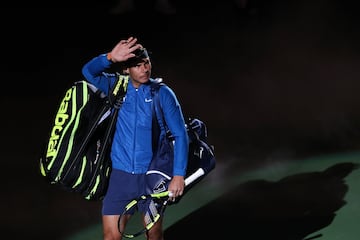 Las imágenes de la derrota de Nadal ante Federer en Shanghái