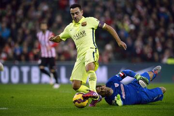 Después del 2-5 la afición del club bilbaíno reconoció el magistral recital de juego que desempeñó el centrocampista español.