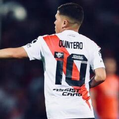 Jorge Carrascal cede la '10' de River a Juan Fernando Quintero