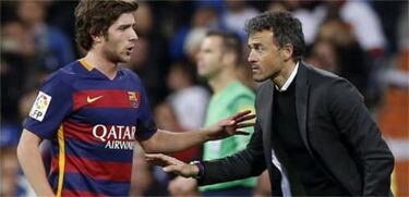 Luis Enrique también estuvo en el Bernabéu