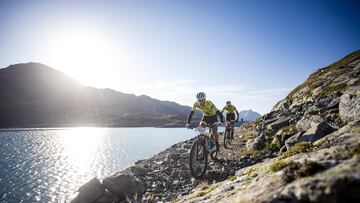 during Stage 3 of the 2025 Swiss Epic from Bernina Pass to La Punt, Graubünden, Switzerland on 15 August 2025. Photo by Nick Muzik. PLEASE ENSURE THE APPROPRIATE CREDIT IS GIVEN TO THE PHOTOGRAPHER.