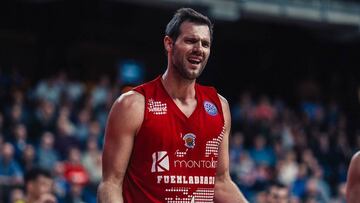 Ian O'Leary, durante el partido contra el Amberes.