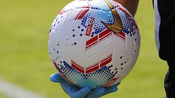 Futbol, Union Espanola vs Deportes Antofagasta.
 Vigesima sexta fecha, campeonato nacional 2020.
 Balon oficial durante el partido entre  Union Espanola y Antofagsta por primera division disputado en el Estadio Santa Laura
 Santiago, Chile.
 27/12/2020
 M