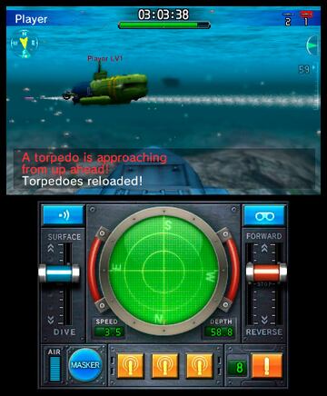 Captura de pantalla - Steel Diver: Sub Wars (3DS)