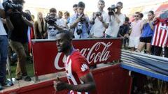 Jackson Mart&iacute;nez en su nueva casa, el estadio Vicente Calder&oacute;n.