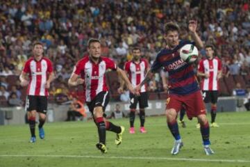 1-0. Messi anotó el primer tanto.