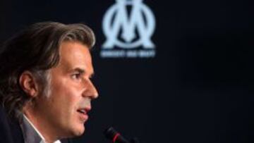 Vincent Labrune, en conferencia de prensa.