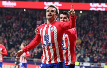 El francés está de dulce. Otea en el horizonte convertirse en el máximo goleador de la historia del Atlético y lo hace con goles decisivos. Ante el Mallorca no fue la estrella, pero sí el más decisivo. Un testarazo suyo fue clave para que los rojiblancos se llevasen los tres puntos.  