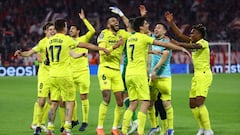 El Villarreal celebra el pase a semifinales.