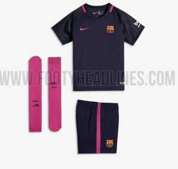 Esta es la supuesta segunda equipación del Barcelona para la temporada 2016/17.