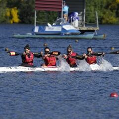 El K4 femenino, reluciente oro