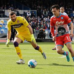 Chucky Lozano tuvo minutos en la dolorosa derrota del Napoli