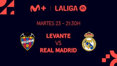 Levante vs. Real Madrid: dos formas de ver el partido en Movistar Plus+