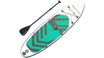 Tabla de paddle surf hinchable de Aqua Plus en Amazon