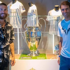 Sergio Ramos, visitante de lujo del museo de Rafa Nadal