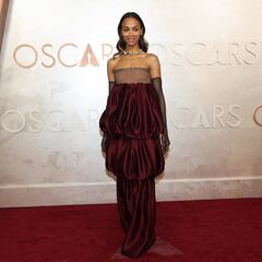 “México, los adoro”: el emotivo mensaje de Zoe Saldaña en la Alfombra roja de los Premios Oscar