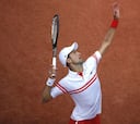 Djokovic celebra su partido 350 de Grand Slam con una barrida
