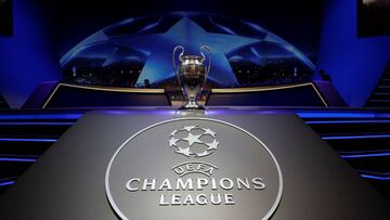 Soccer Football - Champions League Group Stage Draw - Monaco - August 24, 2017 General view of the Champions League trophy ahead of the draw REUTERS/Eric Gaillard