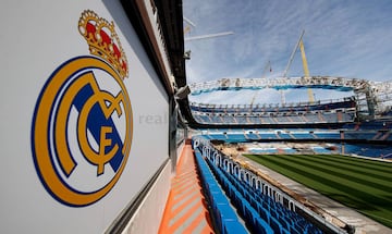 Official photographs of construction work on the Santiago Bernabéu. October 2020.