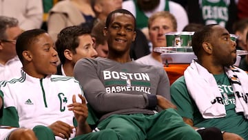 Rajon Rondo, durante su etapa como jugador de los Celtics.