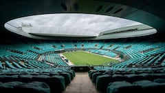 Vista panor&aacute;mica de una de las pistas principales de Wimbledon.