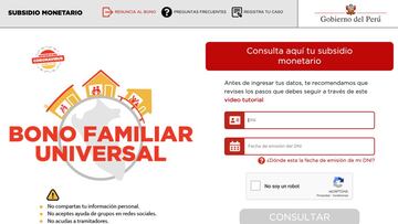 Bono Familiar Universal: requisitos y cuántos beneficiarios lo podrían recibir