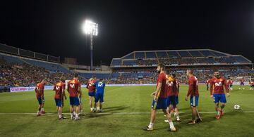 Clima de euforia en el entrenamiento de la Selección