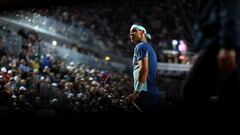 Rafa Nadal, durante su partido ante Denis Shapovalov en el Masters 1.000 de Roma 2022.