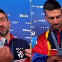 Heartwarming moment: Djokovic breaks down in tears after receiving a special gift following Olympic gold win