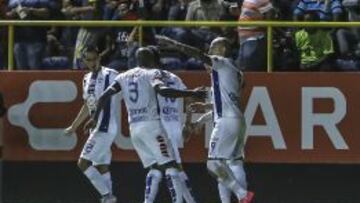 Pachuca celebraba el gol de Erick Gutiérrez que significaba el 1-2
