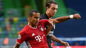 Thiago, en el partido ante el Lyon.