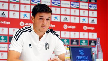 Miguel Rubio durante la rueda de prensa.