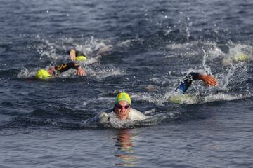 Las aguas del lago Villarrica fue uno de los grandes obstáculos para los competidores.