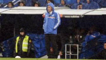 Carlo Ancelotti, en el partido frente al Rayo.