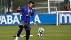 Somma, en el entrenamiento del Deportivo de la Coru&ntilde;a.