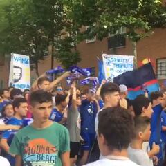 Vergonzoso cántico de parte de la afición del Geta a la del Tenerife