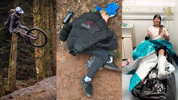 Lesión de Tahnée Seagrave, piloto de MTB.