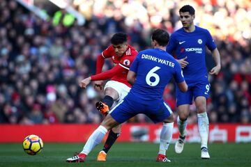 Así fue el partido de Alexis en el United-Chelsea