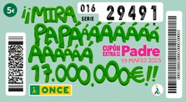 Extra del Da del Padre de la ONCE: comprobar los resultados del sorteo hoy, mircoles 19 de marzo