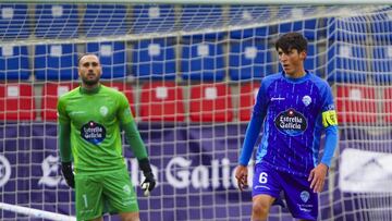Álex Fidalgo, con el Ourense CF.
