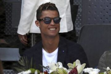 Real Madrid's Cristiano Ronaldo enjoyed watching Rafa Nadal see off Novak Djokovic to make the Mutua Madrid Open final.