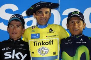 Hace dos semanas el colombiano Nairo Quintana ganó la Vuelta a Cataluña. El campeón en el País Vasco fue Alberto Contador.