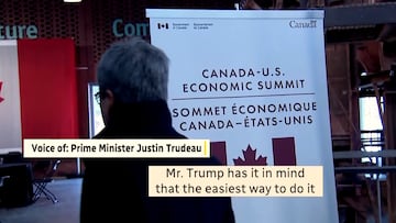 Hot mic catches Trudeau warning that Trump talk of absorbing Canada is “a real thing”