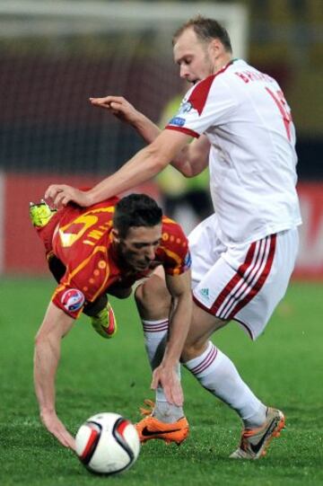 Macedonia-Bielorrusia. Agim Ibraimi y Maksim Bordachev.