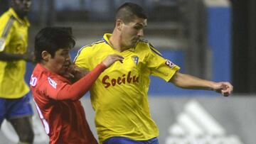 Garrido en el partido contra el Sevilla Atl&eacute;tico. 