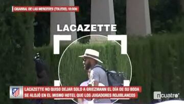 Así fue la boda de Griezmann: Lacazette, entre los invitados